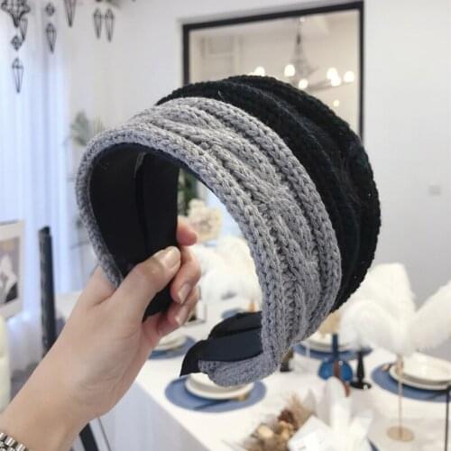 Fashion Knit Braided Hair Bands For Women Hair Clips Turban Headband Girls Hair Accessories Hairpin opaska do wlosow diademas