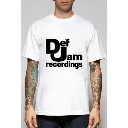 New Summer Men Summer T-shirts Def Jam Recordings Retro Music T Shirts Casual T-shirts Tee Men and Women More Size and Colo-A339