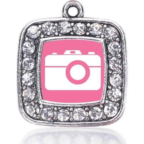 PINK CAMERA PING PONG PICKLEBALL PIANO TEACHER SQUARE CHARM