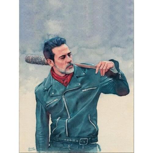 The Walking Dead TV Series Rick Negan Art Silk Poster Print 24x36inch