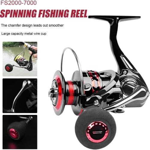Spinning Fishing Reel 5.0:1/4.7:1 Gear Ratio Metal Spool Max Drag 12KG Carp Fishing Reels Fishing Accessories Fishing tackle