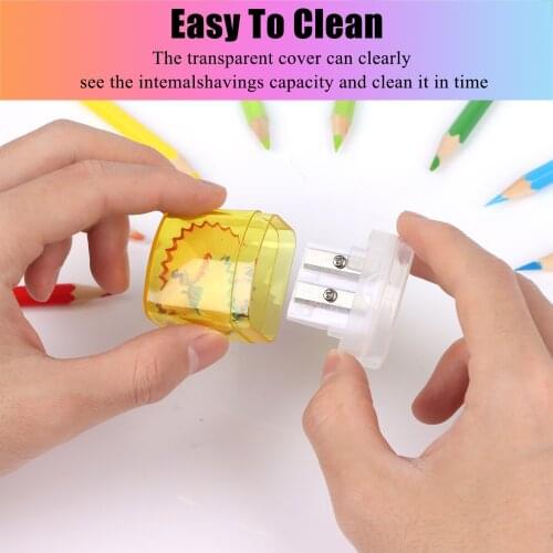 Pencil Sharpeners Double Hole Manual Pencil Sharpeners Plastic Pencil Sharpeners Student School Office Stationery