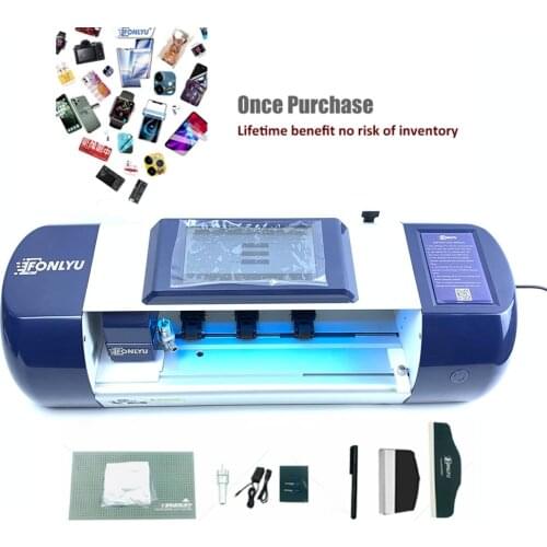 Mobile Phone Film Cutting Machine for iPhone SAMSUNG HUAWEI And Tablet etc Automatic TPU/PET Front Back Protective Film Cut Tool