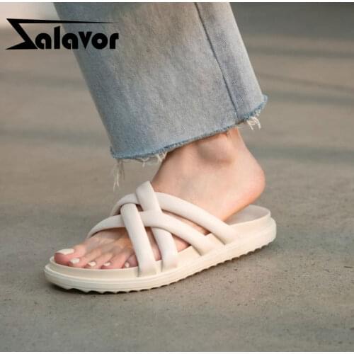 ZALAVOR Women Sandals Flat Heel Casual Women Summer Shoes Fashion Vacation Daily Slippers Women Footwear Size 34-40