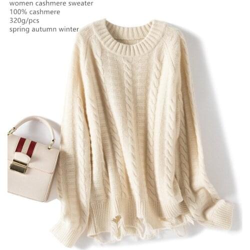 Naizaiga 100% cashmere o-neck solid white women young girl casual luxury pure cashmere sweater , YLM5