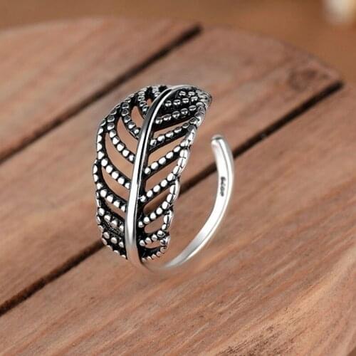 Boho Leaf Rings For Women Wedding Vintage Finger Ring Knuckle Female Bohemian Charm Jewelry Gifts