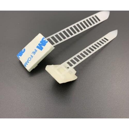 200PCS/1Lot CL-1-2-3 3M Adhesive Adjustable Cable Clamp Fixied Seat Holder