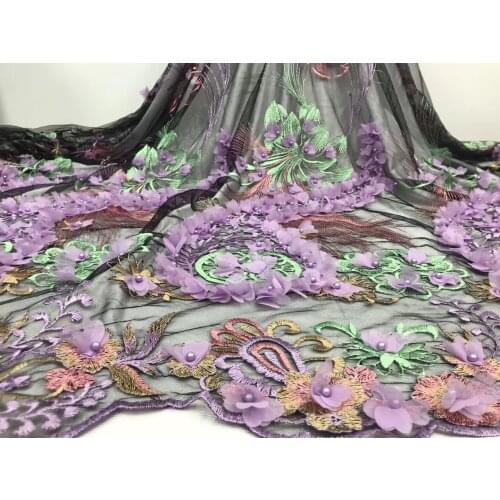 African lace fabric 2021 high quality lace sequins Nigeria order lace fabric French tulle lace fabric J40361
