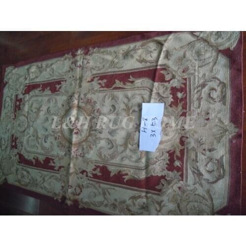 Free shipping 3'x5' Aubusson rugs handmade woolen carpets rugs for home decoration