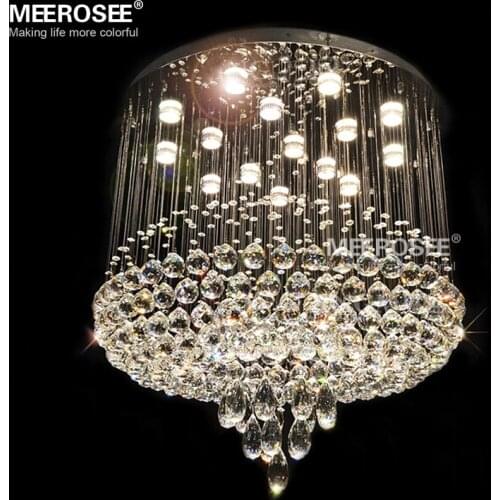 Large Crystal Ceiling Lighting Fixture K9 Crystal Lamp for preject hotel Lustres de sala Indoor lighting 100% Guarantee
