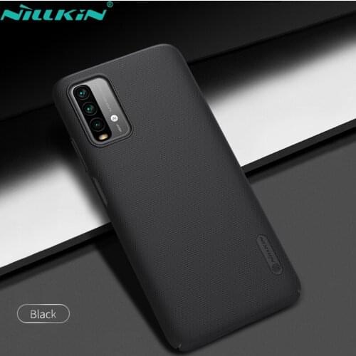 Nillkin For Xiaomi Redmi Note 9T 5G Case Frosted Shield PC Hard Anti-fingerprint Matte Case For Redmi Note 9T with Gift Holder
