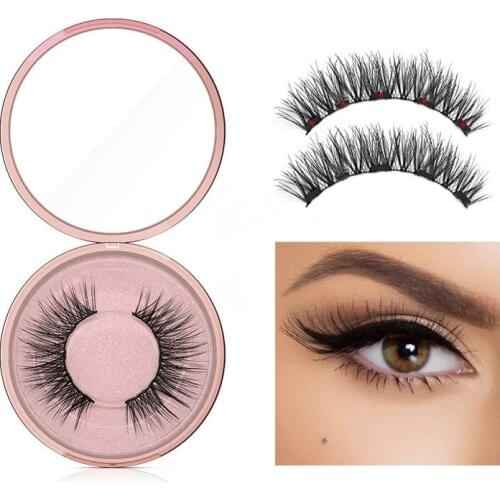 Magnetic eyelashes with 5 magnets handmade 3D magnetic lashes natural false eyelashes magnet lashes