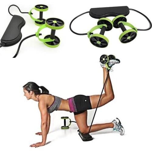 Multifunctional Abdominal Roller Household Double Wheel Rally Abdominal Muscle Wheel Mute Rally Rope Slimming Abdominal Device