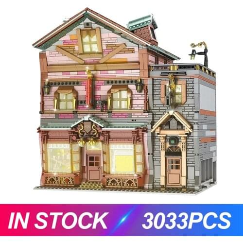 MOULD KING 16039 Streetview Building Blocks The Quick Pitch Supplies Model Assembly Bricks Toys Kids Christmas Birthday Gifts