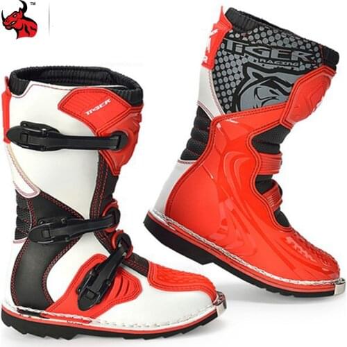 Motorcycle Boots Kids Botas Moto Kids CE Certification Racing Car Drop Resistance Motocross Riding Boots Motorcycle Boots 34-37
