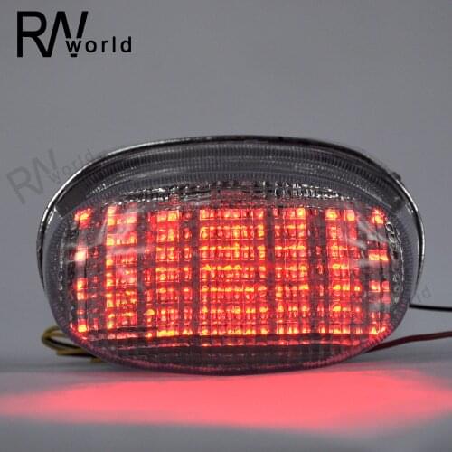 Motorcycle LED Taillight Turn Signal Light Brake Lamp For SUZUKI MARAUDER 1600 800 1997-2004 1998 1999 2000 2001 2002 2003 Clear