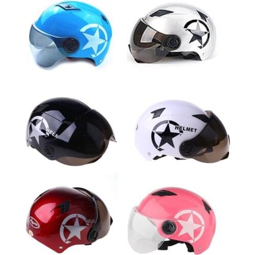 Motorcycle Windproof Unisex Riding Helmet Full Face Anti-UV Electrombile Motorbike Road Bike Motor Ridding Head Protect Supplies