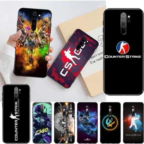 YJZFDYRM Counter Strike CS GO Soft Rubber Phone Cover for Redmi Note 9 8 8T 8A 7 6 6A Go Pro Max Redmi 9 K20