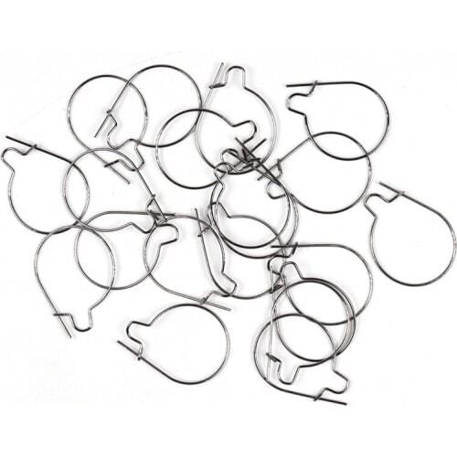 New 50PCS S / M / L Blunt Tip Carp Fishing Maggots Clip For Bait Ring Rigs Hook Fishing Accessories