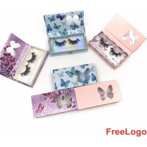 Wholesale Eyelash Packaging Box 10-50 Pairs Empty Lash Packaging with Tray Rectangle Case 25mm Mink Lashes Box Eyelashes Package