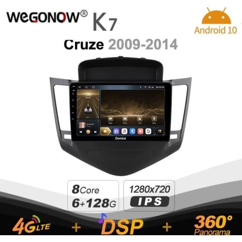 Ownice K7 6G+128G Ownice Android 10.0 Car Radio for Chevrolet Cruze 2009 - 2014 GPS 2din 4G LTE 5G Wifi autoradio 360 SPDIF