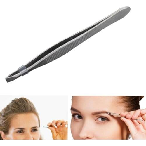 Eyebrow Tweezer Women Stainless Steel Eyebrow Clipper False Eyelash Extension Applicator Tweezer Hair Removal Brow Clips Tool MP