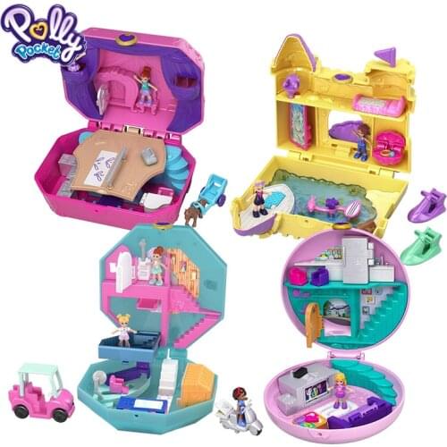 Polly Pocket Mini Molly Pocket Beach Scene Girl Toys