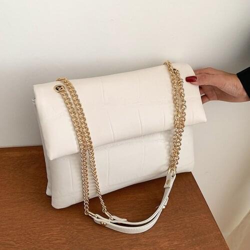 Casual Pu Leather Women Pu Leather Handbags Chain Shoulder Bag High Quality Ladies Small Crossbody Bags for Women Messenger Bag