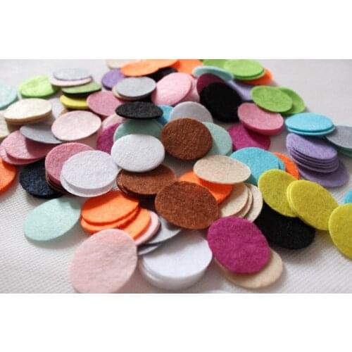 DIY 6CM Felt circle Round fabric pads accessory, fabric flower accessories for hair flower 1000PCS