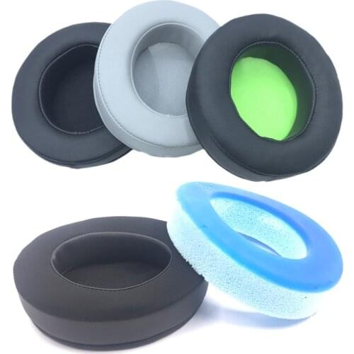 Replacement Cooling-Gel Ear Pads Protein Skin Cushion for Razer Nari 7.1 THX / Nari Ultimate Wireless Headphones High Quality