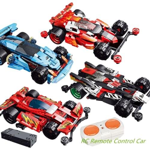 Technic RC Remote Control Car Building Blocks Kit Bricks Racing Super Car Classic Model Speed Champion Toys For Children Gifts