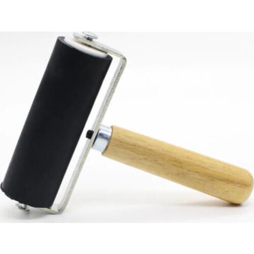 1 pcs 6cm wood roller ink roller roller brush printing tool pigment ink roller