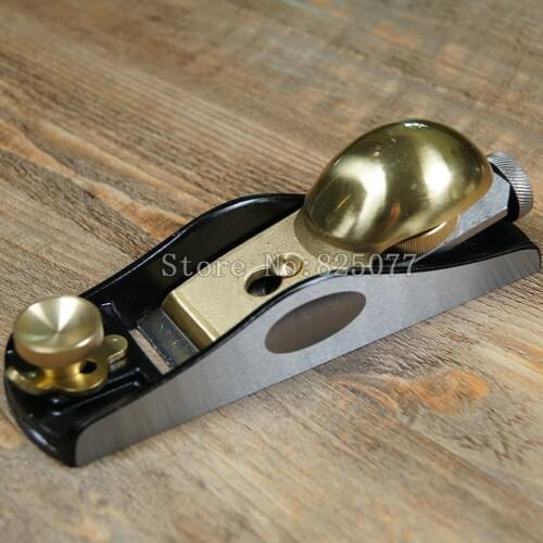 DHL European Carpenter Plane Metal Low Angle 12 Degrees Short Plane Copper Plates Woodworking Plane DIY Hand Tools JF1278