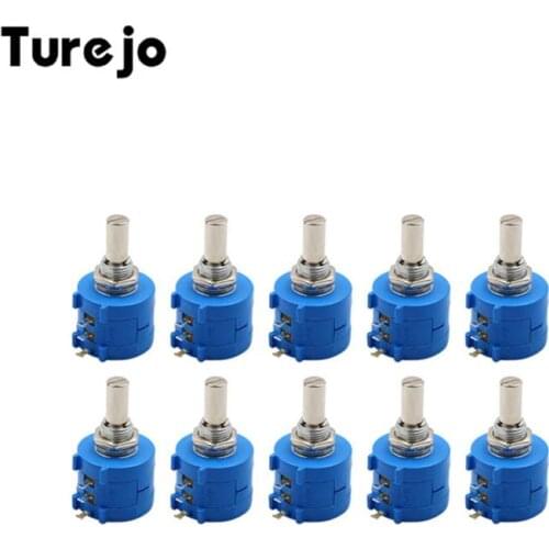 Precision Multi-turn Potentiometer 3590S-2-103L 10K Ohm Turn Rotary Wire Wound Precision Potentiometer for Display