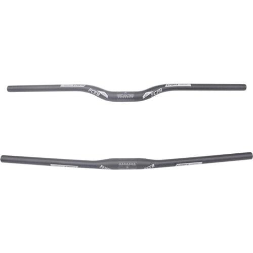 31.8mm FCFB Carbon Handlebar Mountain Bike Handlebar MTB Flat/Riser Bar Carbon Bicycle Parts 31.8mm*600-760mm Bicycle Handlebar