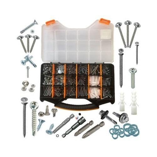 995 piece 24 Kinds Of Full Screw, Dowel Nut And Washer, Set-Çetin Suit Bag-110