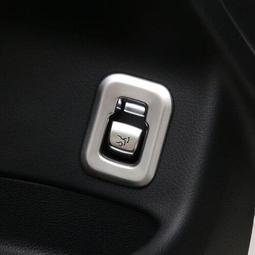 ABS Matte Car Trunk Switch Decoration cover trim car accessories styling 1pcs For Mercedes Benz GLC 2016 2017 2018