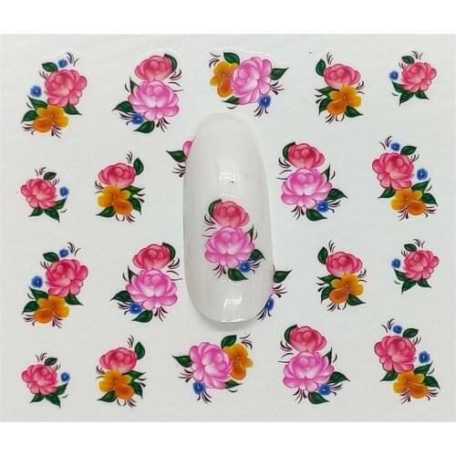 B06 Nail Art Tips Decorations Decals Nail Sticker Feathe DIY Manicure Slider Embossed Adhesive