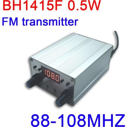 BH1415F 0.5W FM stereo Transmitter 88M-108MHZ FM Transmitter board FM Radio receiver PLL audio Digital led display frequency