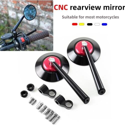 Motorcycle Modified Rearview Mirror CNC Aluminum Anti-Glare Mirror General Accessories For YAMAHA Kawasaki Honda GROM MSX125