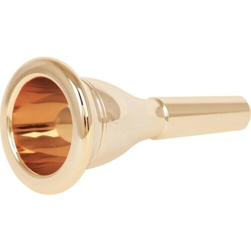 Tuba Mouthpiece Solid Durable Brass Construction Gold Plated Musical Instrument Accessories Brass instrument accessories
