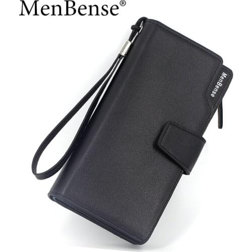 MenBense Mens Wallet Classic Long Card Holder High Quality Zipper Large Capacity Big Brand High-end Coin Purse Money Bags