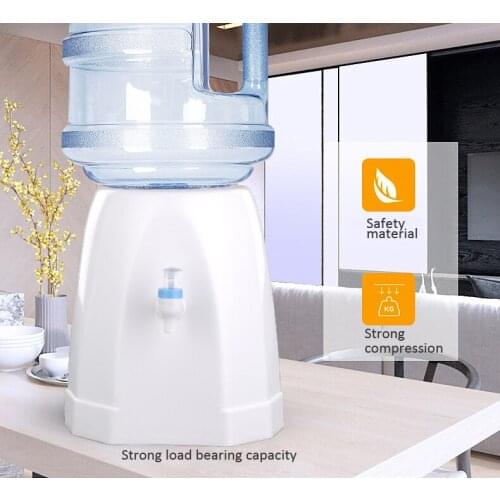 Mini Water Dispenser Desktop Drinking Fountains Base Buckets Watering Bottle Holder Absorber Barrel Pump Faucet Home Office