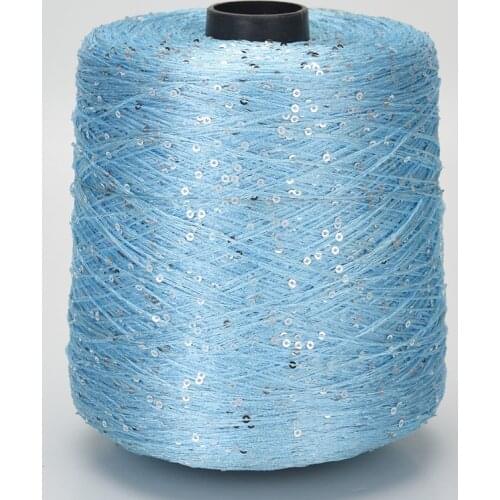3500M /500g/Ball Summer ice silk Mercerized yarn special Sequin yarn DIY hand woven Rag doll knitting wool blanket пряжа