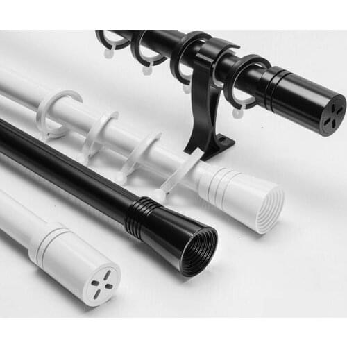 Nordic minimalist fashion mute perforated curtain rod simple Roman rod mute single pole double pole 2.3 mm and 1.5mm thickness