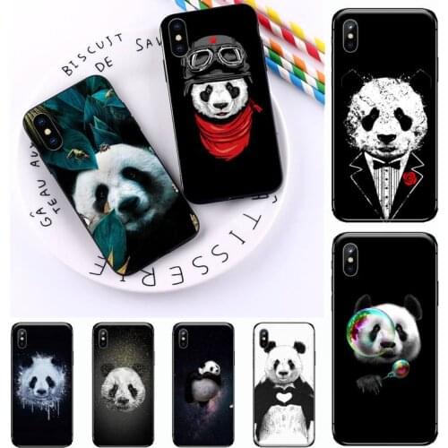 Panda cute cartoon pattern high quality Phone Case cover for iPhone 11 12 mini pro XS MAX 8 7 6 6S Plus X 5S SE 2020 XR