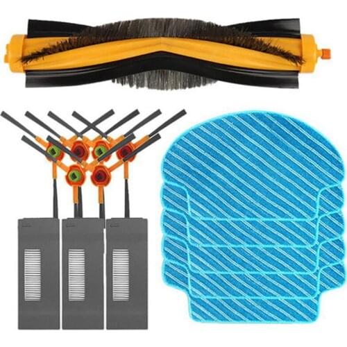 15pcs/lot Main brush Filter mopping cloth pads for Ecovacs DEEBOT M80 M80 Pro DT85 DT83 DM81 DM85 Vacuum Cleaner spare parts