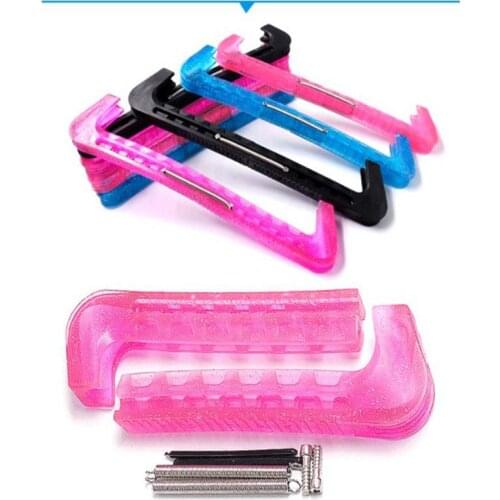 2pcs Soft Plastic Ice Hockey Figure Skate Blade Guard Cover Protector for Women Men Youth Kids