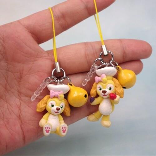 20PCS keychain cute anime key chain duffy bear ShellieMay keyring Kawaii Cartoon Women Bag Pendant wholesale