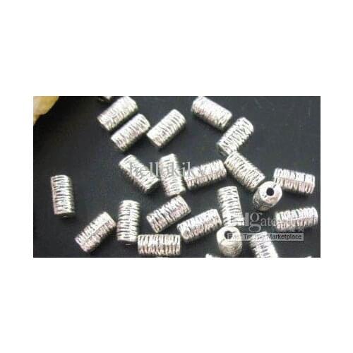 600Pcs Tibetan silver tube spacers beads 7x4mm A8031